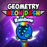 Play Geometry Neon Dash Rainbow